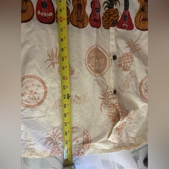 Vintage Mens Guitar Hawaiian Shirt size XL - Picture 8 of 9